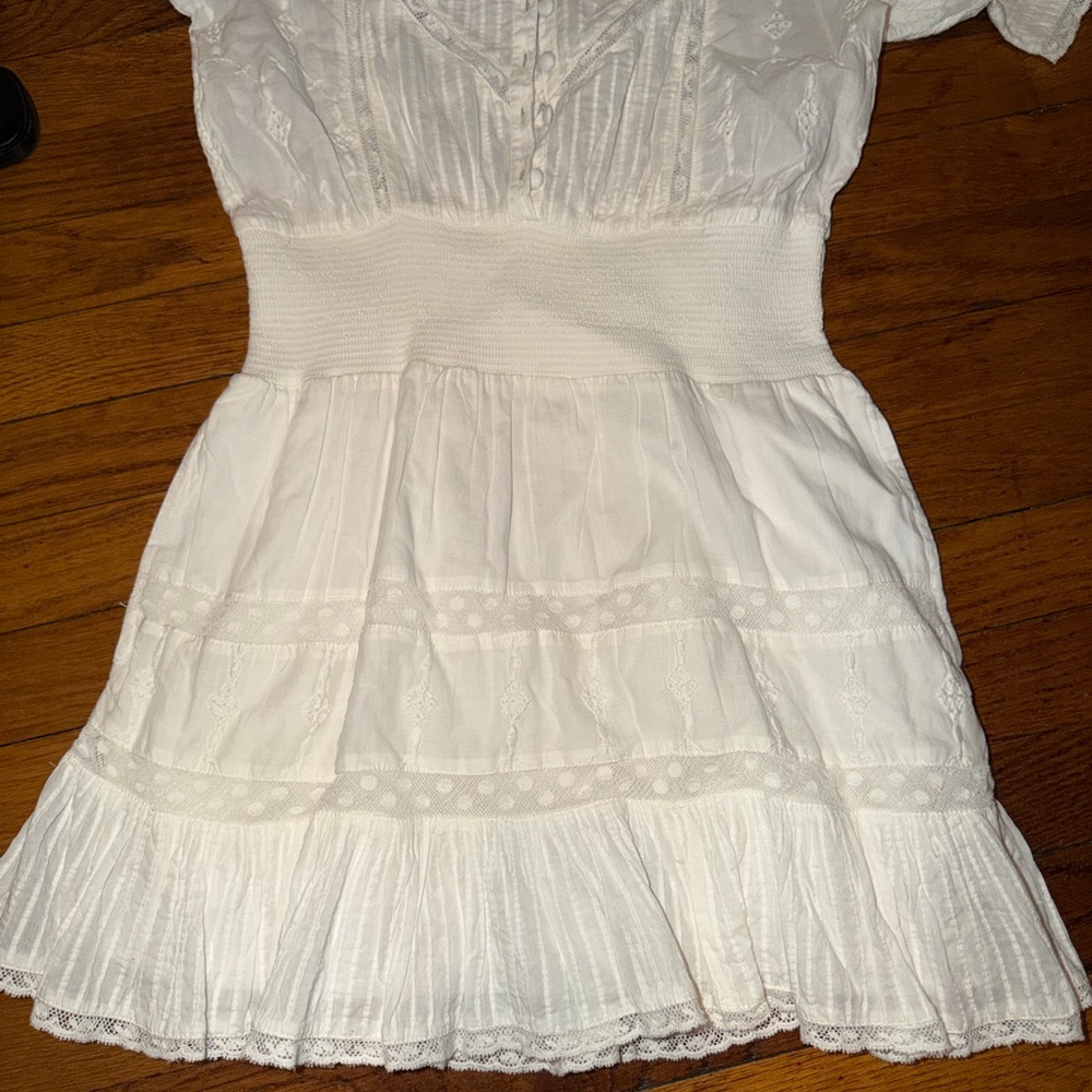 LoveShackFancy Ivory Floral Lace Top - Picture 4 of 4